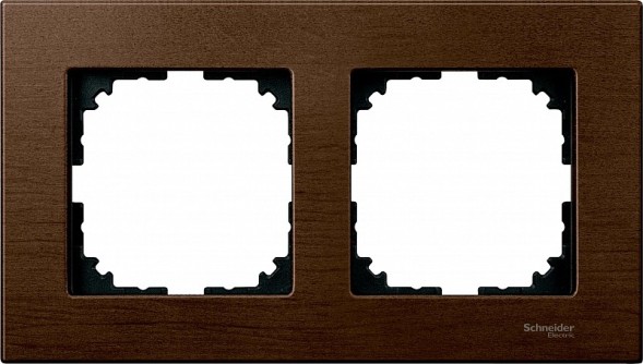 Рамка Merten M-Elegance Орех 2 поста MTN4052-3473