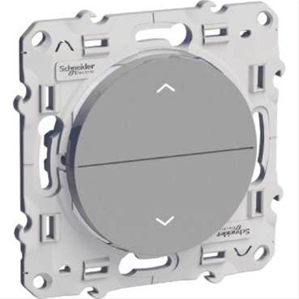 Выключатель для жалюзи Schneider Electric Odace алюминий 3 позиционный S53R207