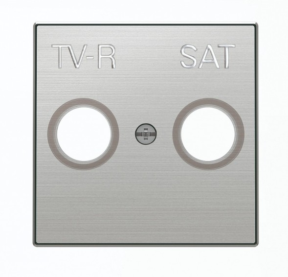 Накладка ABB Sky Нержавеющая сталь для TV-R/ SAT розетки 2CLA855010A1401 8550.1 AI