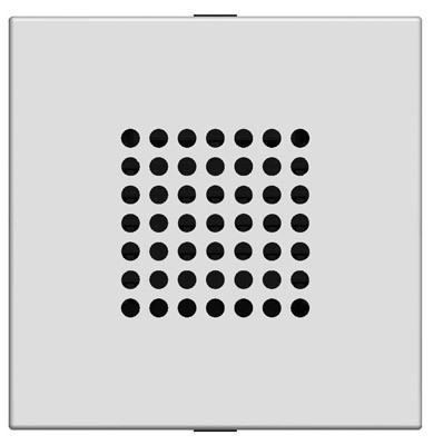 Механизм зуммера ABB Zenit серебристый 2-модульный 2CLA221900N1301 N2219 PL