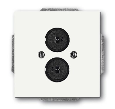 Плата центральная ABB белый бархат с двумя разъемами для LS 2CKA001723A0260 1751-884
