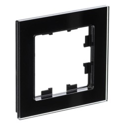 Рамка Schneider Electric Atlasdesign одинарная Nature черное стекло ATN321001