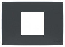 Рамка Schneider Electric Unica Modular Антрацит 2 поста-модуля NU210254