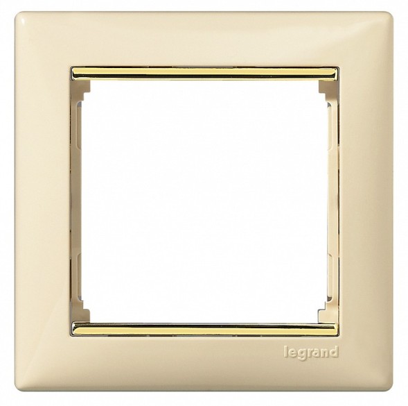 Рамка Legrand Valena Слоновая кость / Золото 1 пост 774151