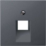 Накладка Jung ECO Profi антрацит для телефонной/компьютерной розетки ECO profi, одинарная EP569-1BFPLUAAN