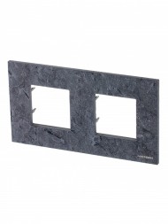 Рамка ABB Zenit Натуральный сланец 2 поста 2CLA227200N2201 N2272 PZ