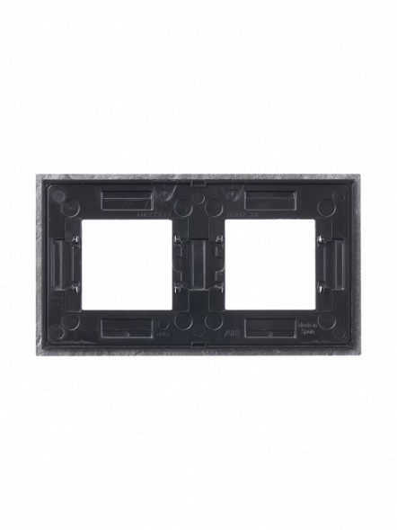 Рамка ABB Zenit Натуральный сланец 2 поста 2CLA227200N2201 N2272 PZ