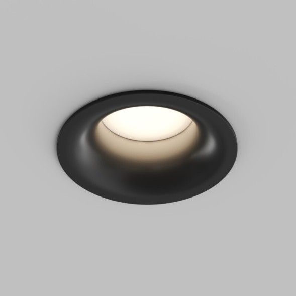 Точечный встраиваемый влагозащищенный светильник KIBEK DK3124-BK