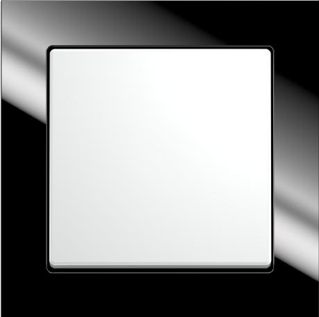 Рамка ABB для монтажа заподлицо Axcent Черный 1 пост 1753-0-4126