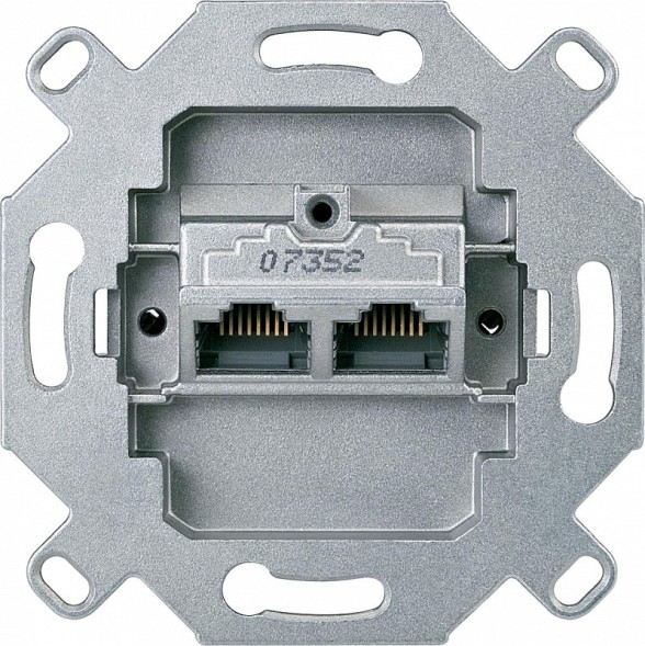 Механизм Merten M-серия RJ45x2 8/8 категория 6 MTN465706