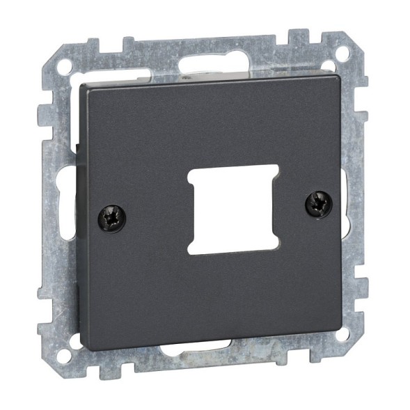 Центральная плата Merten M-серия антрацит для розетки RJ11/RJ45x1 пост MTN291114