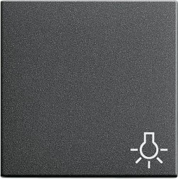Клавиша Gira Антрацит с символом &quot;свет&quot; 028528