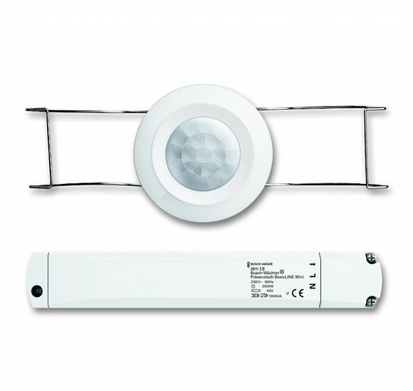Датчик присутствия ABB Busch-Wachter альпийский белый BasicLINE mini 2CKA006800A2517 6811 EB-500