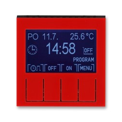 Таймер ABB Levit красный / дымчатый чёрный программируемый 2CHH912031A4065 3292H-A20301 65