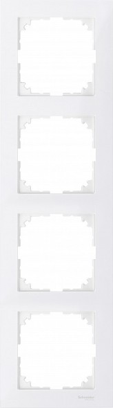 Рамка Merten M-Pure Полярный белый 4 поста MTN4040-3619
