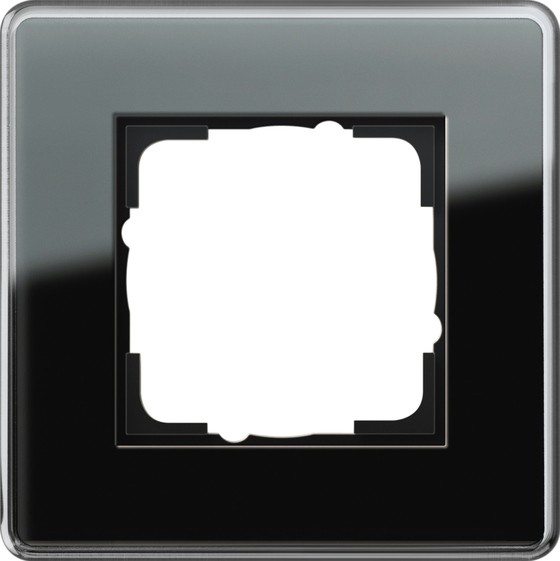 Рамка Gira Esprit Glass C Черное стекло 1 пост 0211505