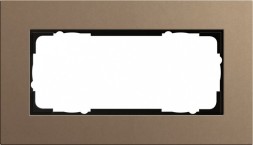 Рамка Gira Esprit Linoleum-Multiplex Светло-коричневый без перегородки 2 поста 1002221