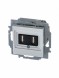 USB зарядка ABB Levit серый двойная 2CHH290040A6016 5014H-A00040 16W