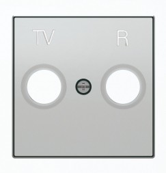 Накладка ABB Sky серебряный для TV-R розетки 2CLA855000A1301 8550 PL