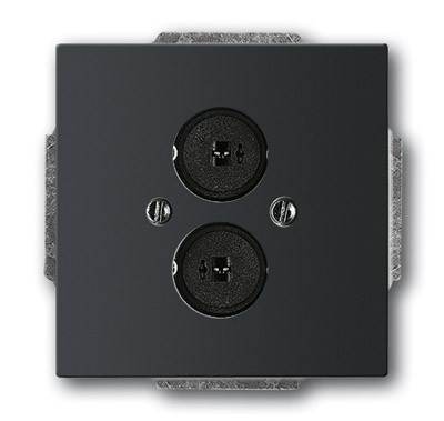 Плата центральная ABB Solo черный бархат с 2-разъемами для LS 2CKA001723A0259 1751-885
