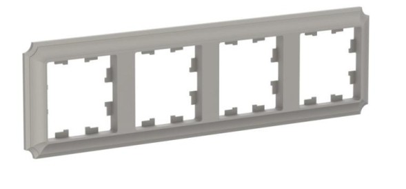 ATN100504 4-постовая РАМКА ШАМПАНЬ, AtlasDesign Antique Schneider Electric