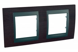 Рамка Schneider Electric Unica Top Венге / Графит 2 поста MGU66.004.2M3
