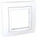 Рамка Schneider Electric Unica белый с декоративным элементом 1 пост MGU2.002.18