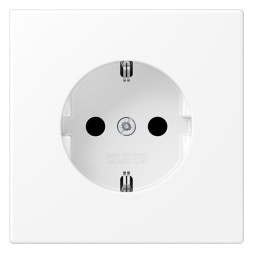 Розетка SCHUKO®. дюропласт. белый матовый Jung LS серия LS1520WWM