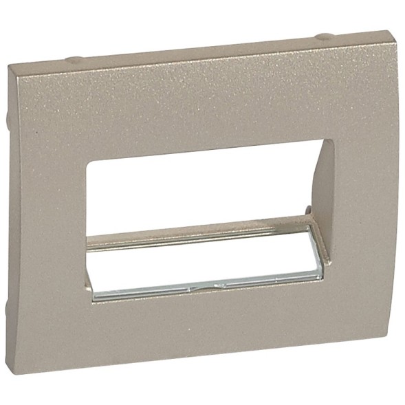 Лицевая панель Legrand Galea Life титан для розетки RJ45 (1 или 2 выхода) или RJ11 2 выхода 771475