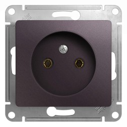 Розетка без заземления,16А, 250В, механизм Schneider Electric Glossa Сиреневый туман GSL001441