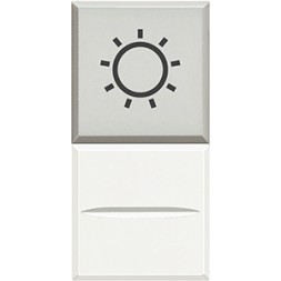 Кнопка Bticino Axolute Белый AXIAL с рассеивателем, 1Р, голубой с символом &quot;лампа&quot;, 230 и 127 В~,10 А HD4038LA230