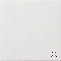 Клавиша Gira F100 Белый с символом &quot;свет&quot; 0285112