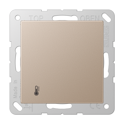 KNX-регулятор с ручкой для установки температуры Jung ECO Profi шампань A2178ORTSCH