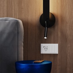 Выключатель встраиваемый VOLTUM S70 трехклавишный 10А, (белый глянцевый)