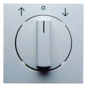 Центральная панель Berker R.1 полярная белизна, матовый с вращающейся ручкой для жалюзийного поворотного выключателя 10801909