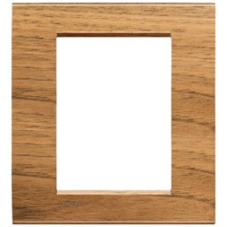Рамка Bticino LivingLight Квадрат Европейский орех 3 модуля LNA4803LNC