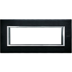 Рамка Bticino Axolute Квадрат Антрацит 6 модулей HA4806XS