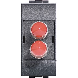 Сдвоенный разъём Bticino LivingLight Air Антрацит для оптоволоконной линии - кабельное гнездо SТ - дуплекс L4268ST