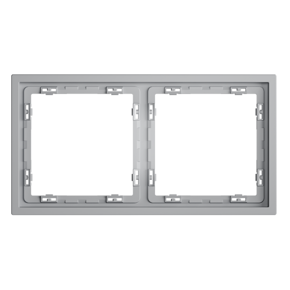 Рамка пластиковая VOLTUM S70 на 2 поста, (серый)