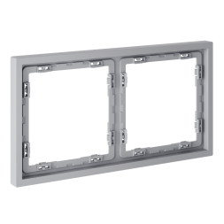 Рамка пластиковая VOLTUM S70 на 2 поста, (серый)