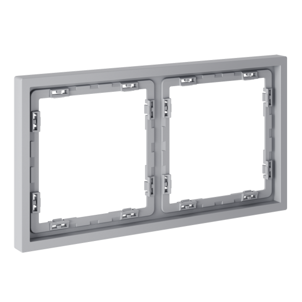 Рамка пластиковая VOLTUM S70 на 2 поста, (серый)