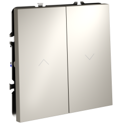 Выключатель встраиваемый VOLTUM S70 для жалюзи 10А, (кашемир)