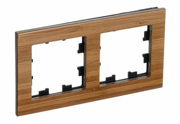 Рамка Schneider Electric Atlasdesign двойная Nature дерево бамбук ATN353202