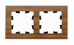 Рамка Schneider Electric Atlasdesign двойная Nature дерево бамбук ATN353202