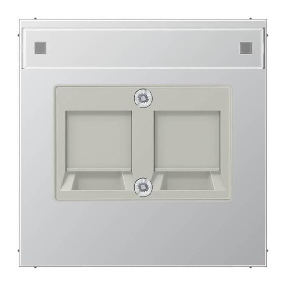 Крышка Jung LS серия Алюминий для AMP кнезд RJ45 AL2969-25NWE