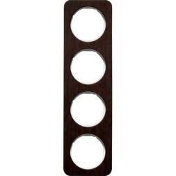 Рамка Berker R.1 Дуб/полярная белизна 4 поста 10142359