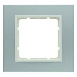 Рамка Berker B.7 Полярная белизна алюминий 1 пост 10116914