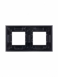 Рамка ABB Zenit Натуральная сталь 2 поста 2CLA227200N4001 N2272 OX