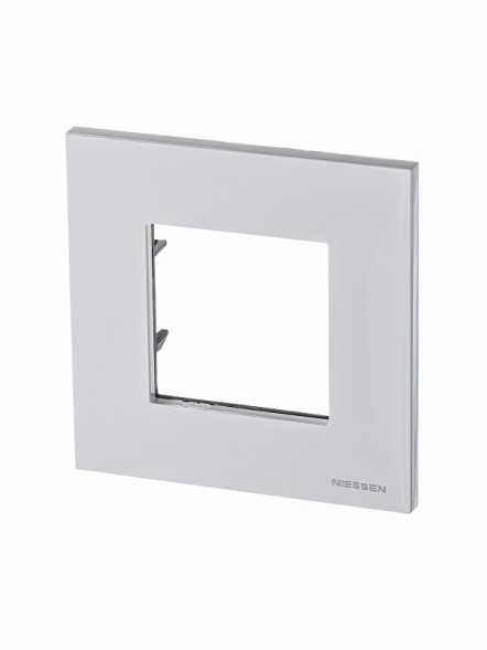 Рамка ABB Zenit Альпийский белый 1 пост 2CLA227100N1101 N2271 BL