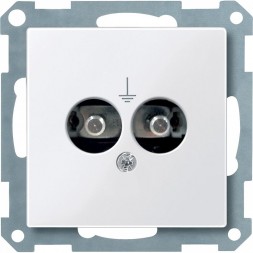 Механизм розетки Merten M-серия белый для выравнивания потенциаловактивно MTN290425